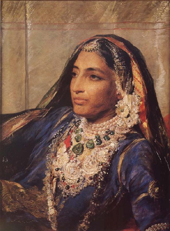 George Richmond Maharani Chund Kowr alias Rani Jindan France oil painting art